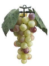 7" Artificial Grape Cluster - Green/Rose