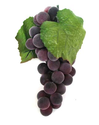 7" Artificial Concord Grape Cluster