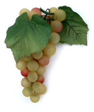 7" Artificial Lemon Green Grape Cluster