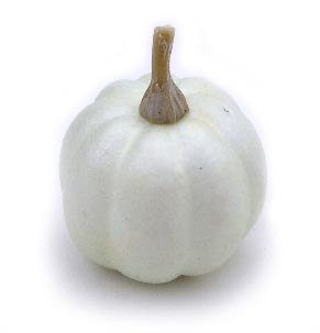 1.5" Mini White Pumpkin