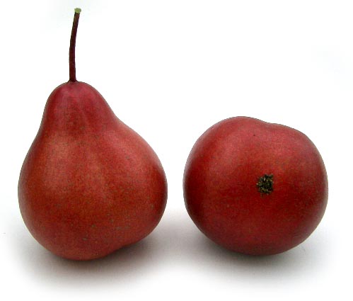 Artificial Red (Small) Demi Pear